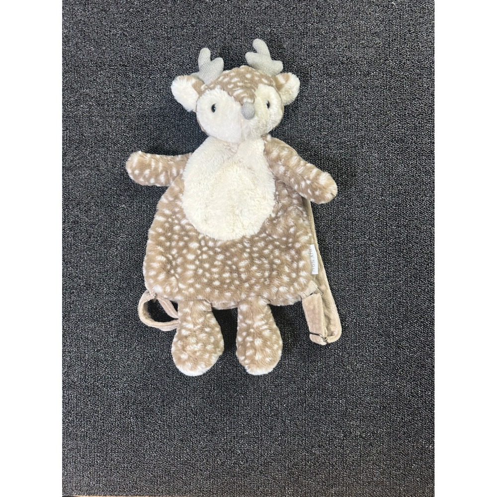 Mon Ami Plush Fiona fawn Backpack Spotted Fawn Faux Fur Brown Cream